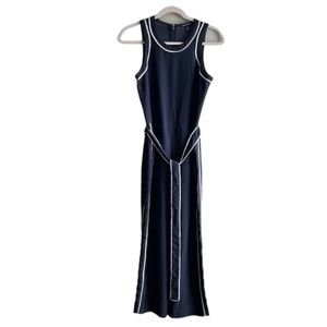 Banana Republic Navy Blue Sleeveless Belted Jumpsuit - Size 2